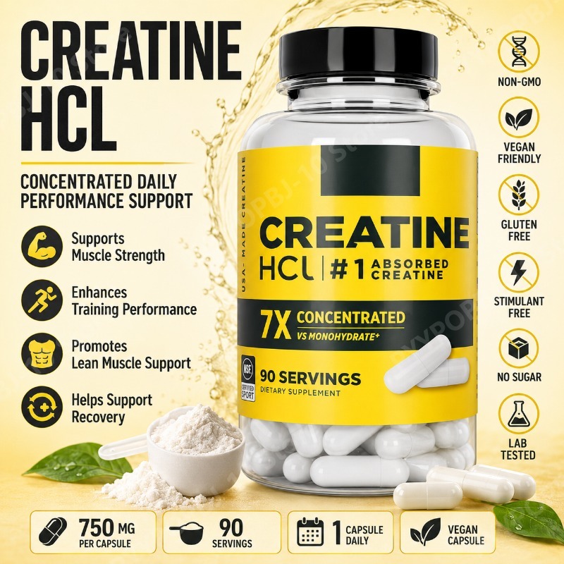 Creatine Hcl Capsule - Creatine HCl 750mg 90 Capsules Fitness