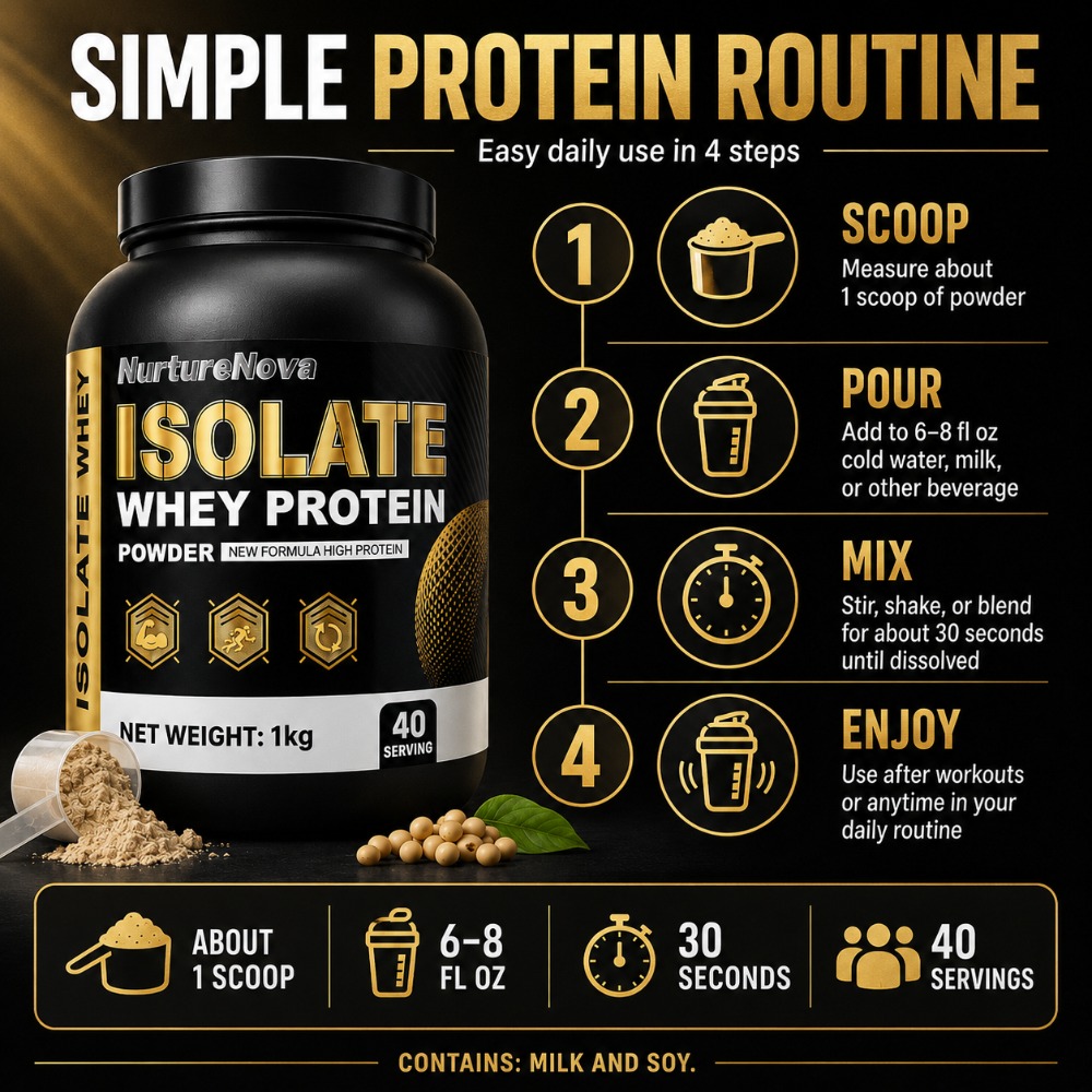 NurtureNova Isolate Whey Prote - Fitness Nutrition Whey Protein 评论和价格