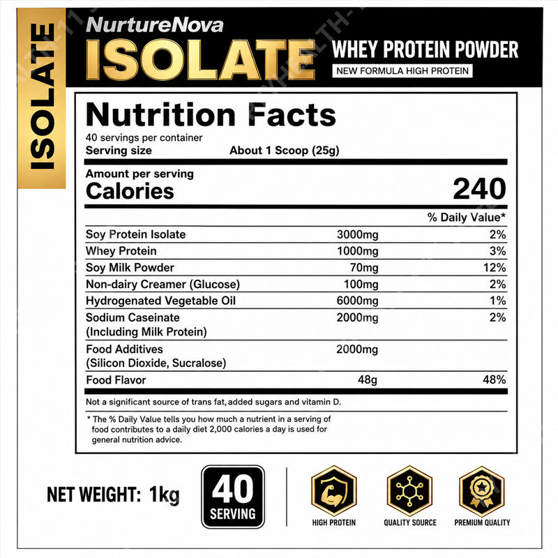 Whey Protein Isolate Powder Lo - Fitness Nutrition Whey Protein 评论和价格