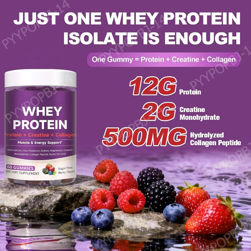 Protein Gummies with Whey Crea - Fitness Nutrition Whey Protein 评论和价格