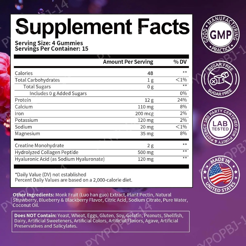Protein Gummies with Whey Crea - Fitness Nutrition Whey Protein 评论和价格