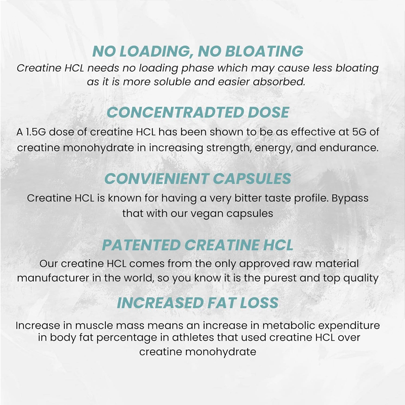 Creatine HCL Capsules 50 Serv/ - Creatine Hcl Capsule 评论和价格